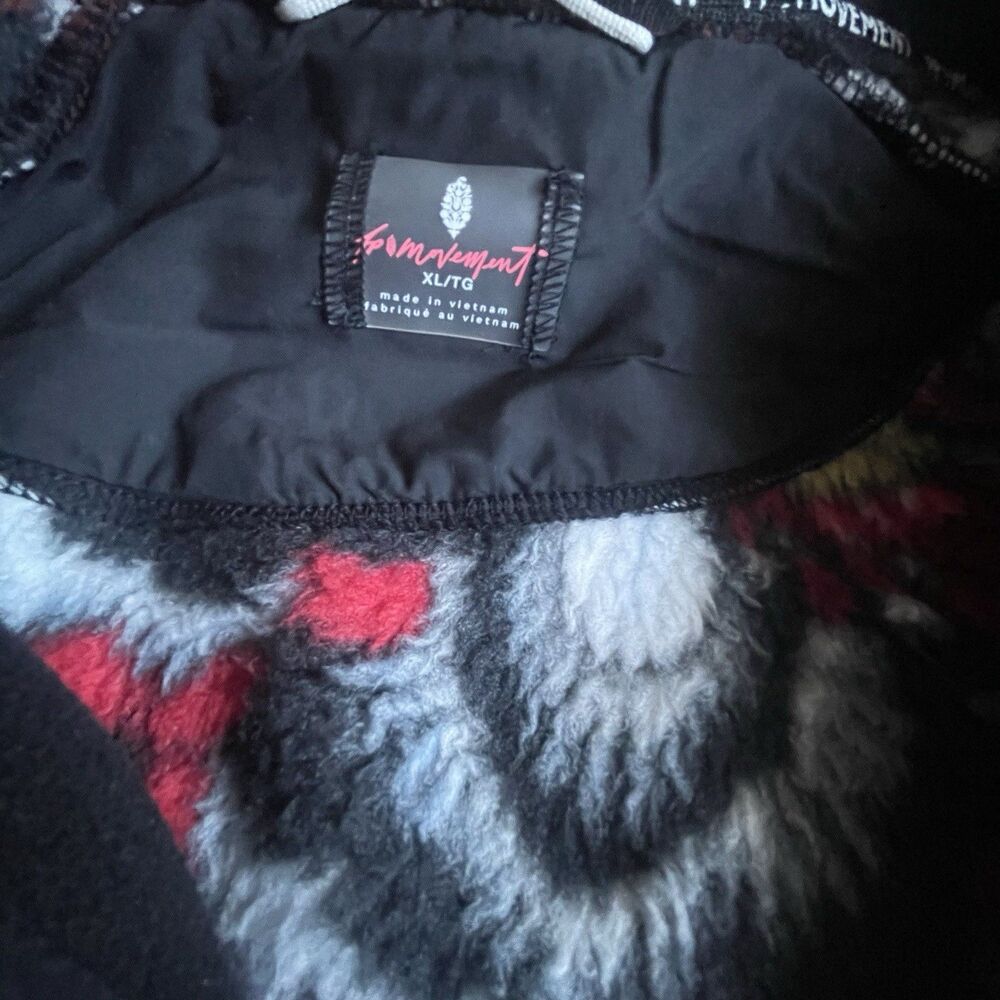 Free People Movement Wild And Free Wildflower Fleece Zip Pullover Hoodie XL NWOT - Picture 4 of 8